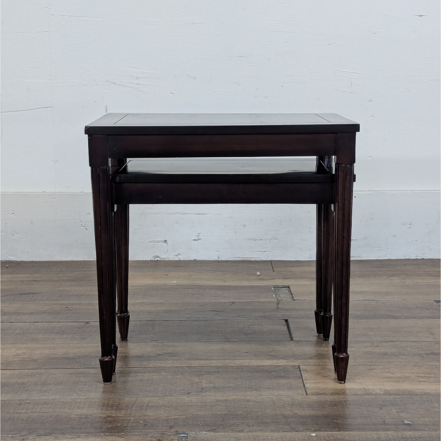 Set of Two Wood Nesting Tables - image-5