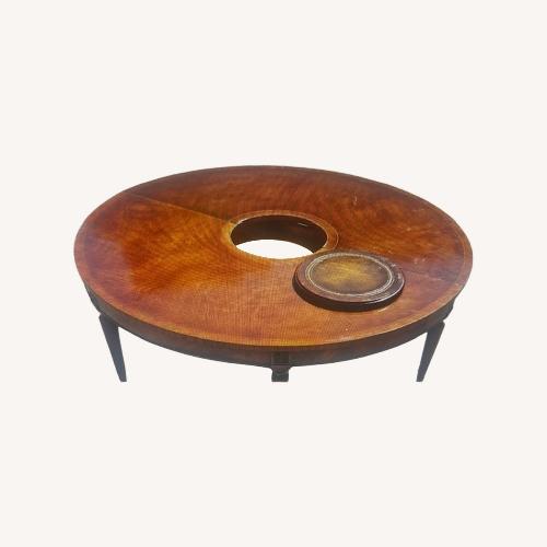 Used Vintage/Antique Dark Brown Wood Coffee Table for sale on AptDeco