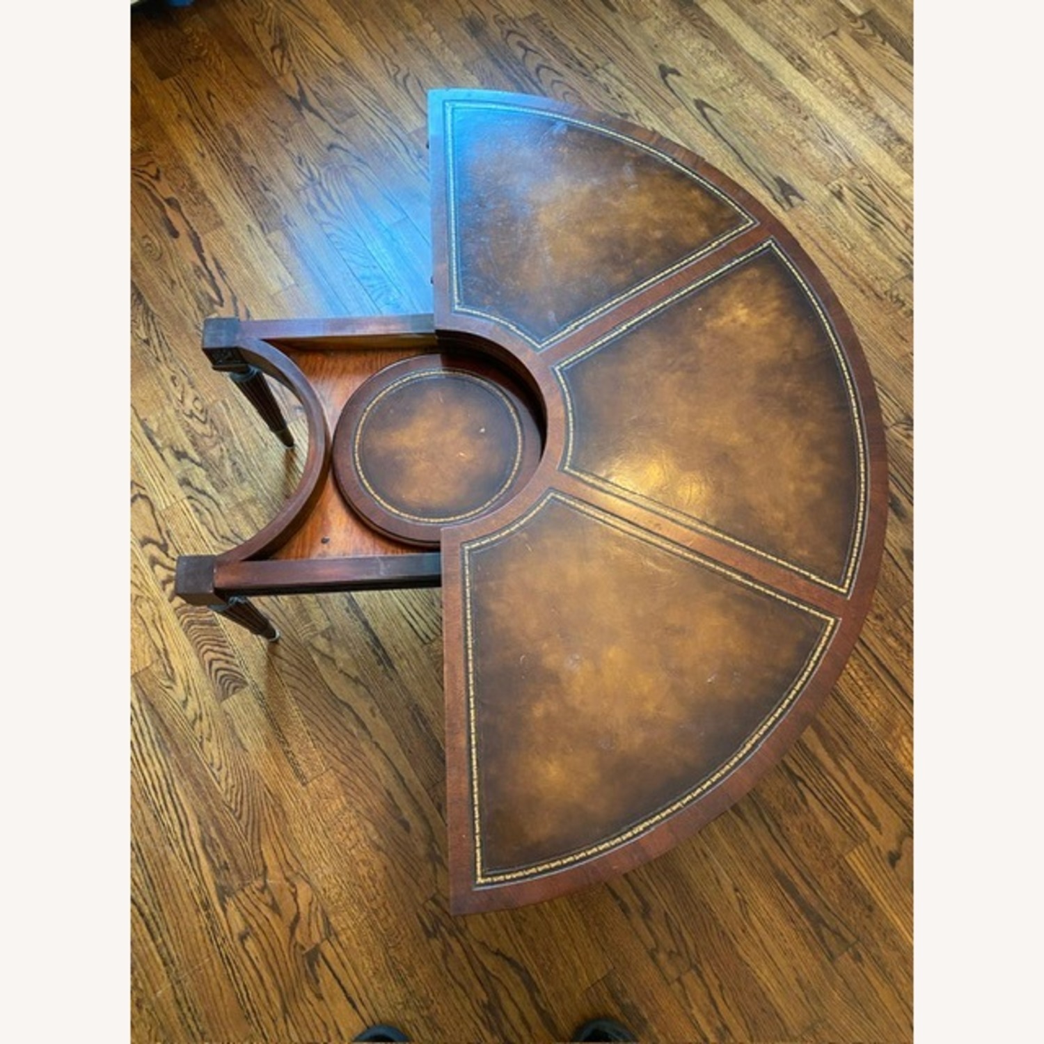 Vintage/Antique Dark Brown Wood Coffee Table - image-2