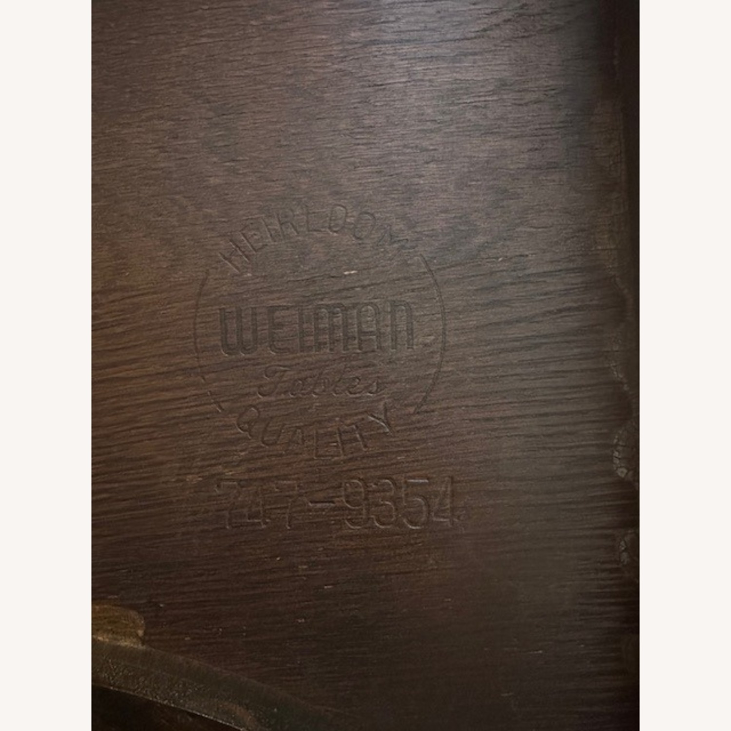 Vintage/Antique Dark Brown Wood Coffee Table - image-3