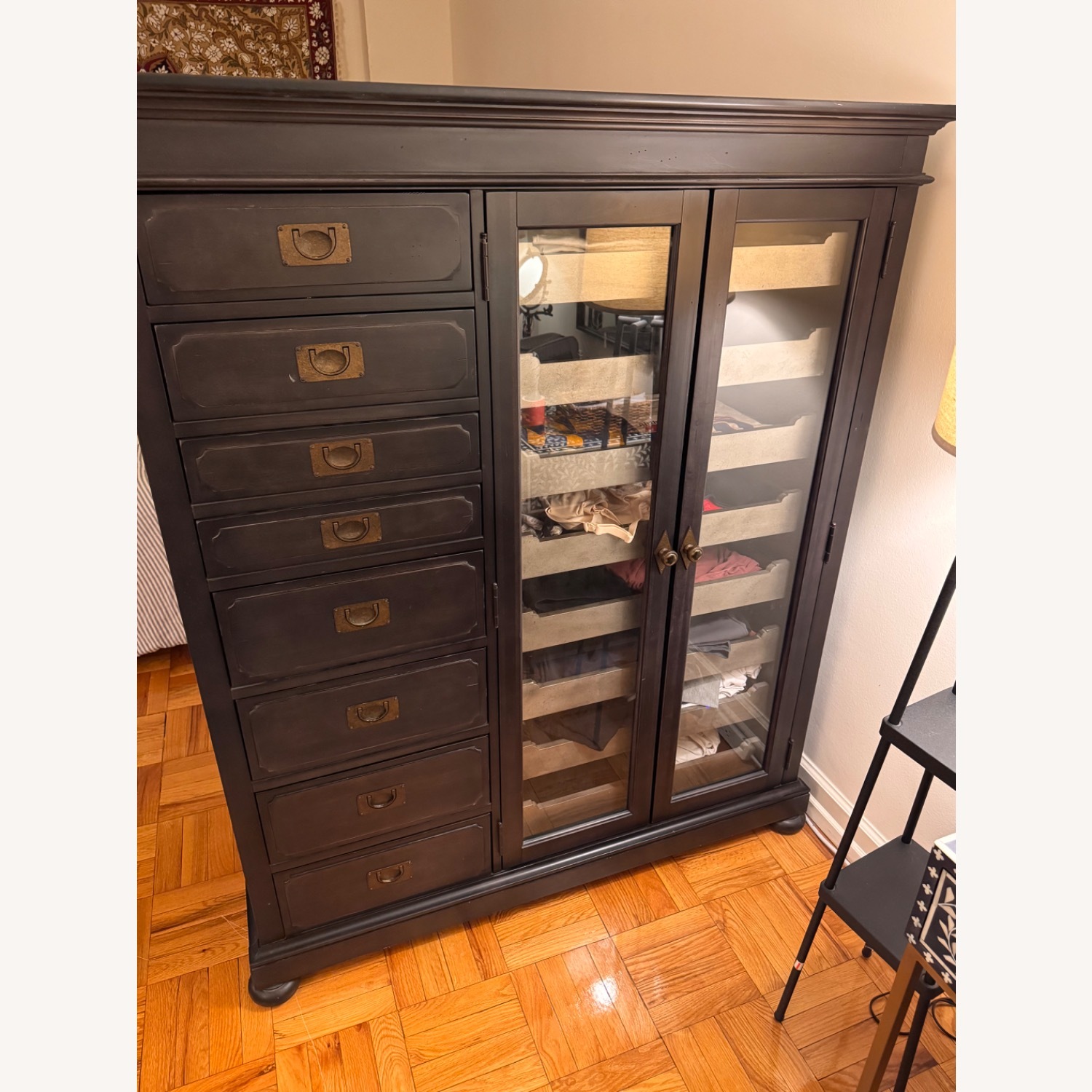 Universal Furniture Postscript Dark Brown Wood Armoire - image-2