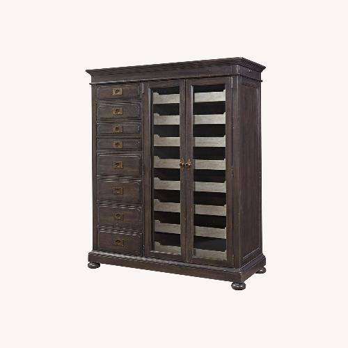 Used Universal Furniture Postscript Dark Brown Wood Armoire for sale on AptDeco