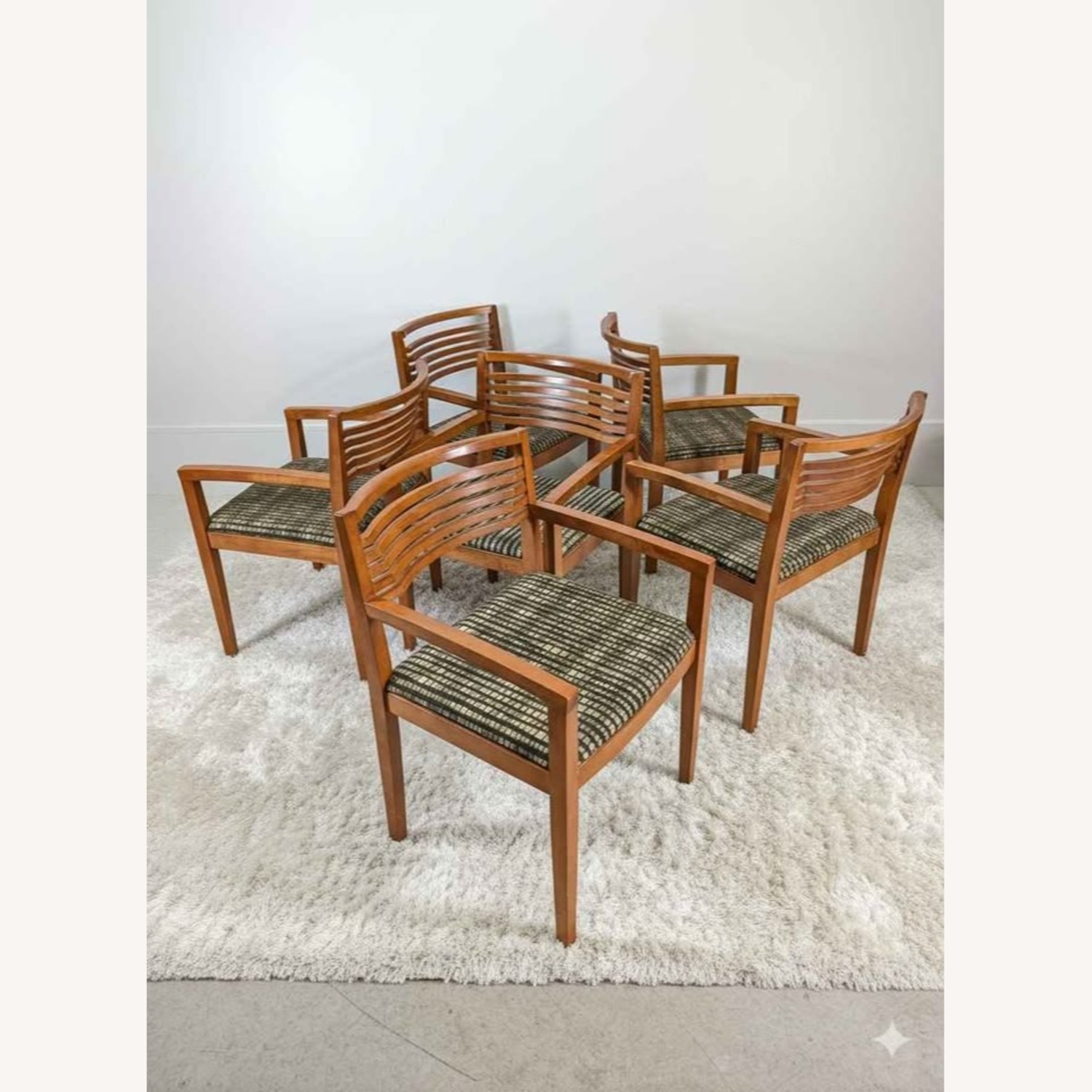 Set of 6 Postmodern Ricchio Chairs by Knoll - image-2