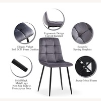 Amazon Dark Gray Metal Dining Chairs