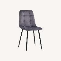 Amazon Dark Gray Metal Dining Chairs
