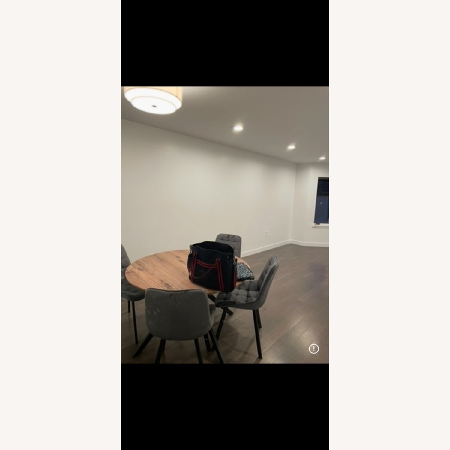 Amazon Dark Gray Metal Dining Chairs - image-1