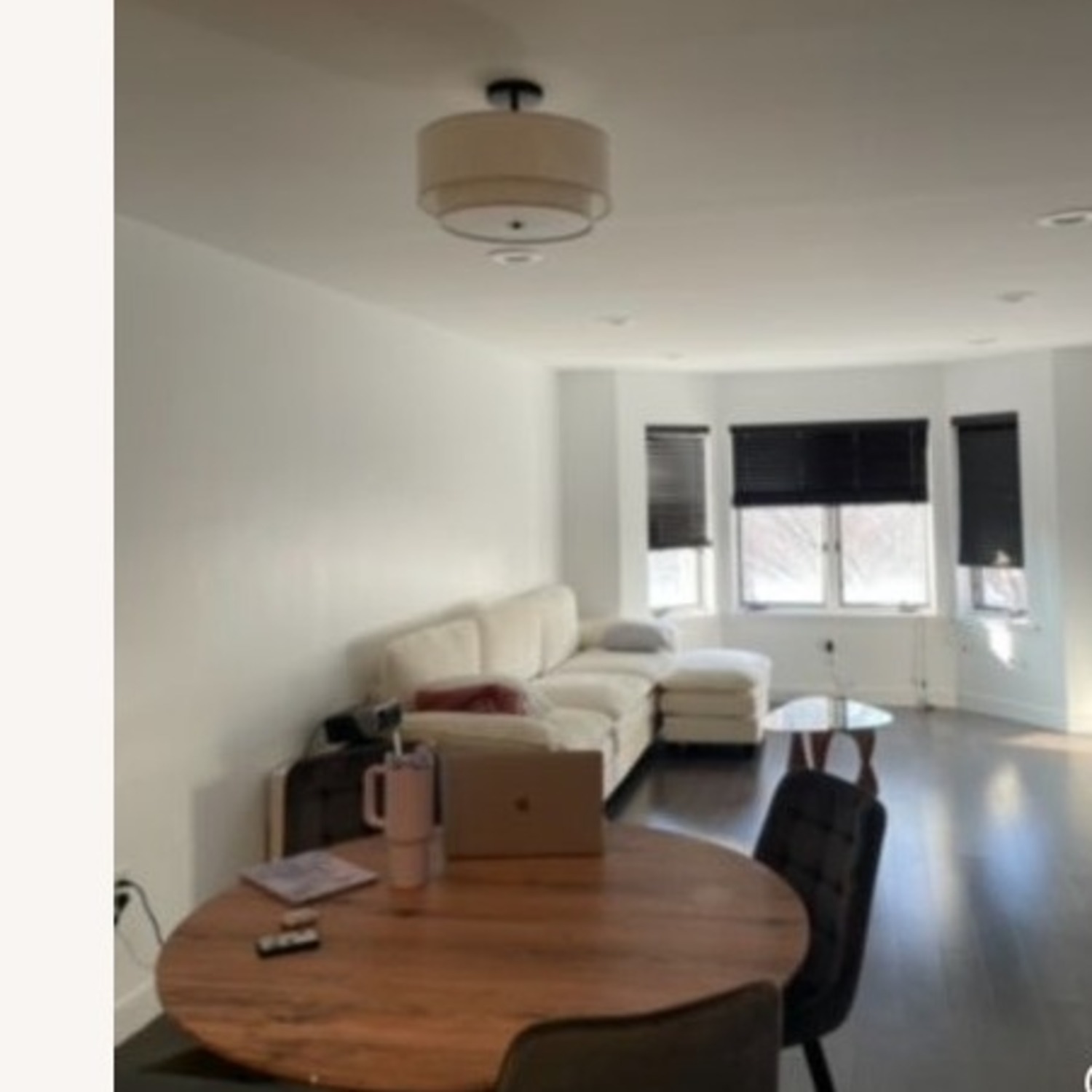 Amazon Dark Brown Wood Dining Table - image-3