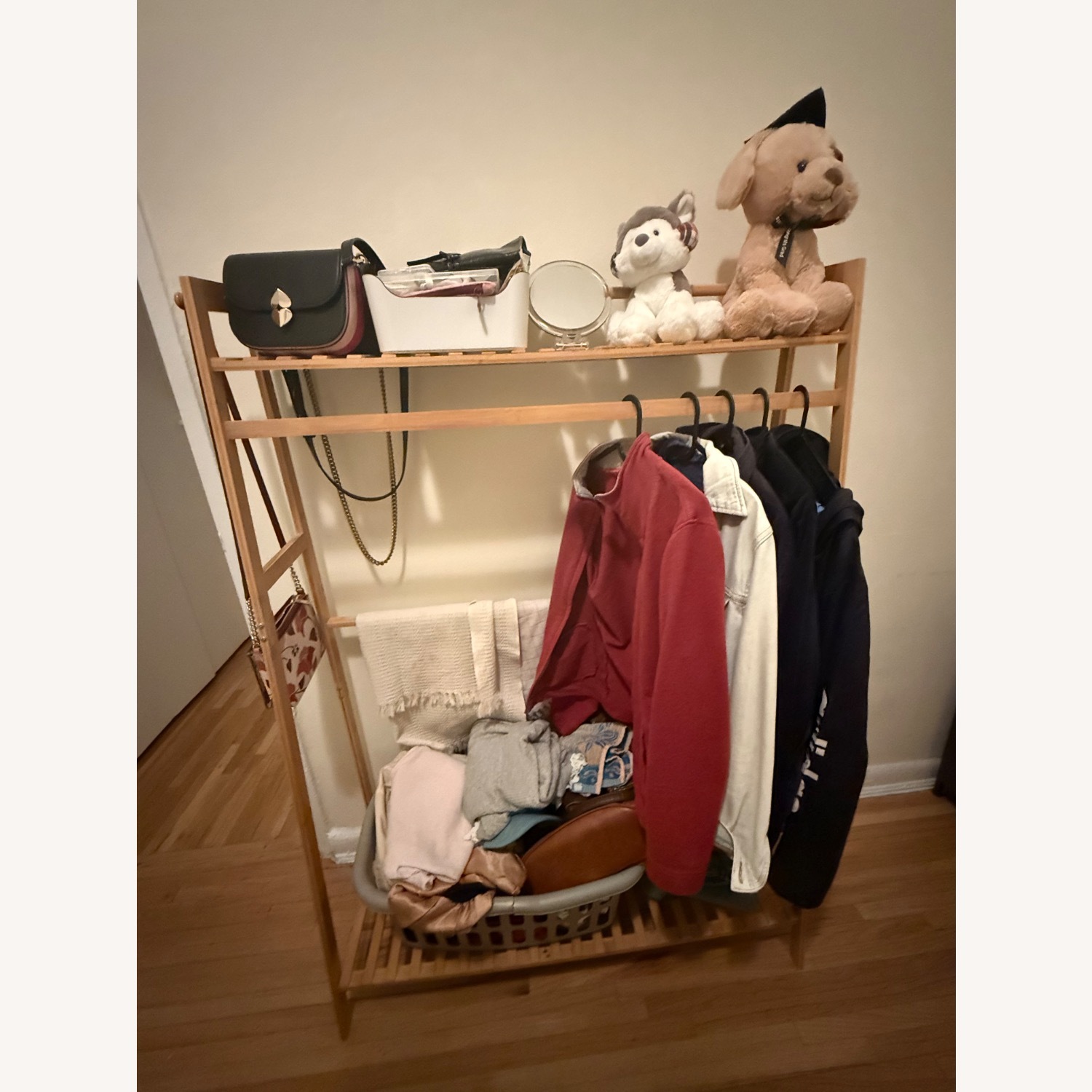 Bamboo Cloth Organizer Stylish  - image-1