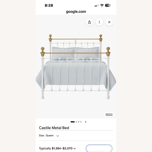 Used Edinburgh Iron Bed for sale on AptDeco