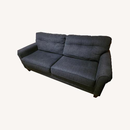 Used La-Z-Boy Blue Fabric 2 Seater Sofa for sale on AptDeco