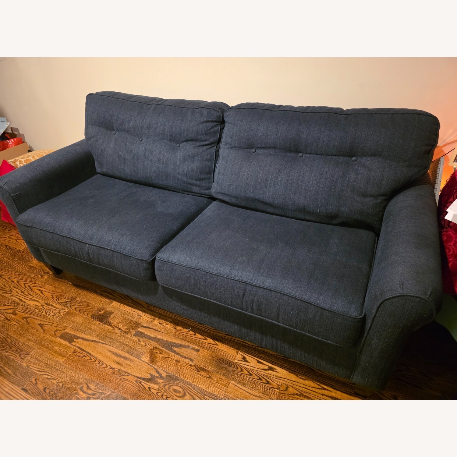 La-Z-Boy Blue Fabric 2 Seater Sofa - image-1