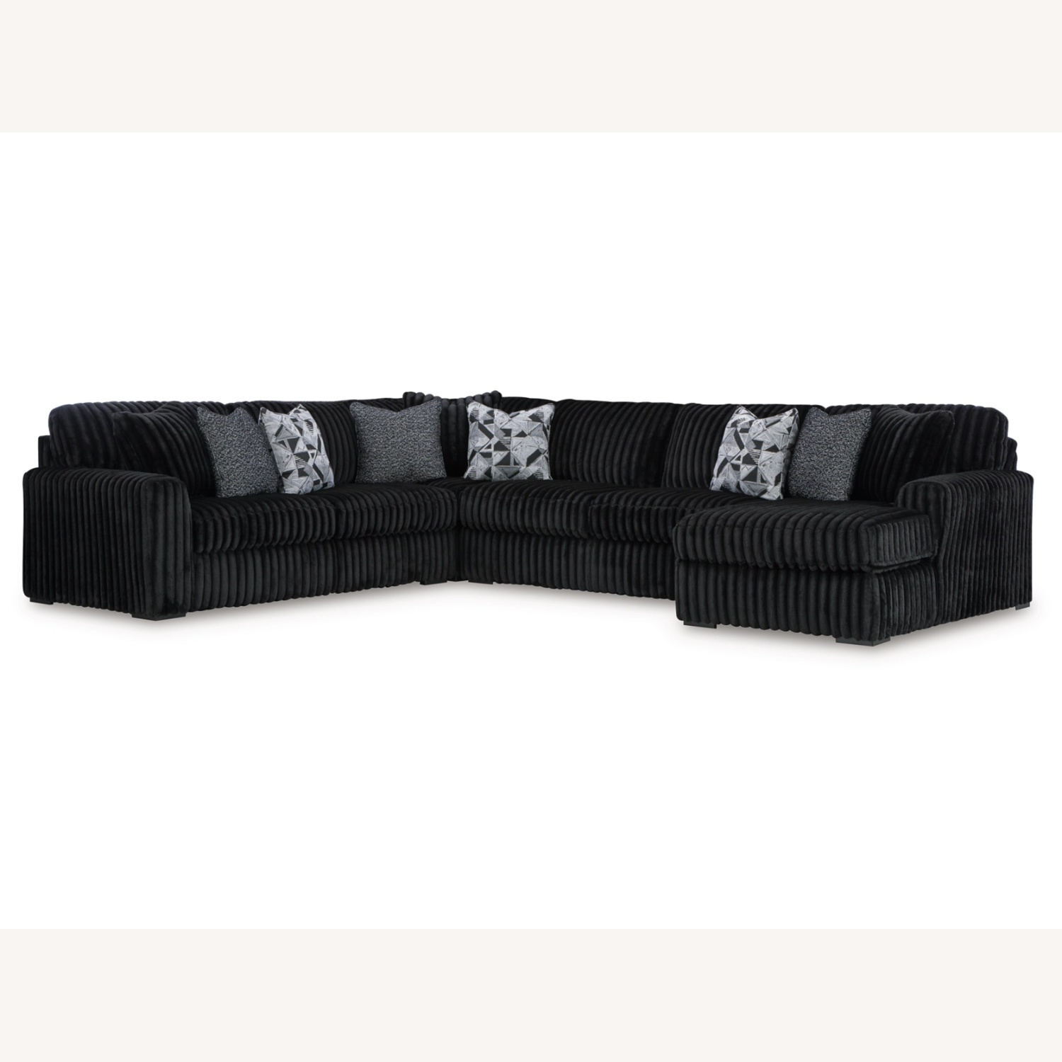 Midnight-Madness 4-Piece Sectional with Chaise - image-0