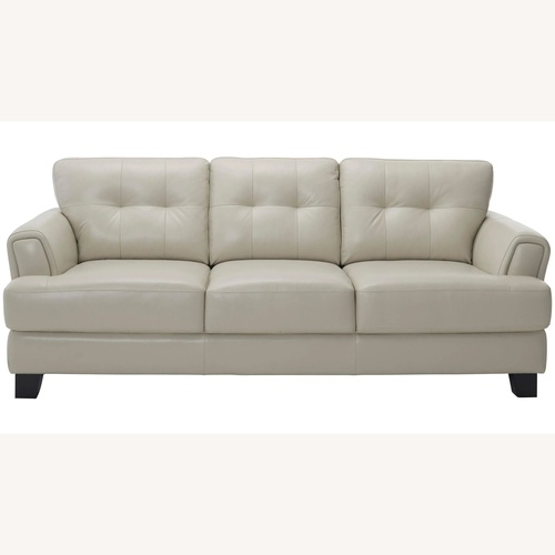 Used Raymour & Flanigan Diego Leather Sofa for sale on AptDeco