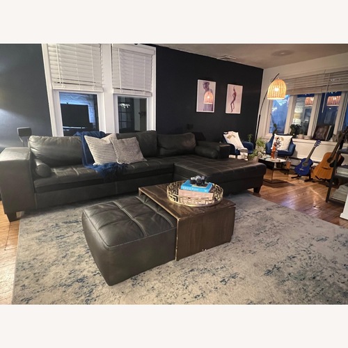 Used Ashley Furniture Nokomis Dark Brown 2 Piece Sectional for sale on AptDeco