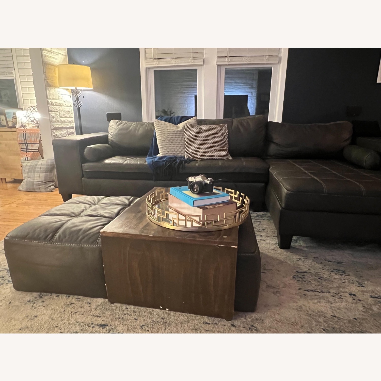 Ashley Furniture Nokomis Dark Brown 2 Piece Sectional - image-3