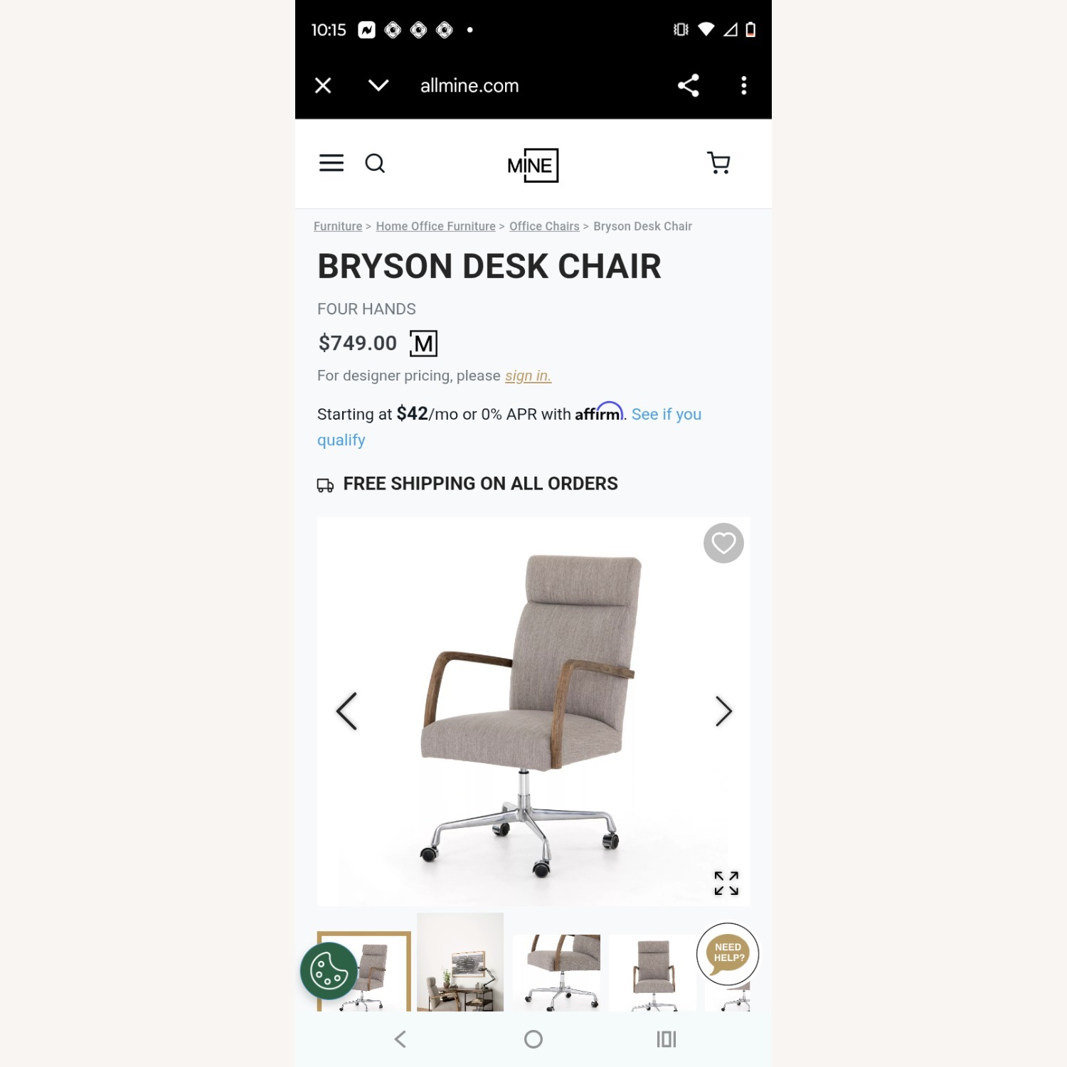 Bryson Desk Chair  - image-3