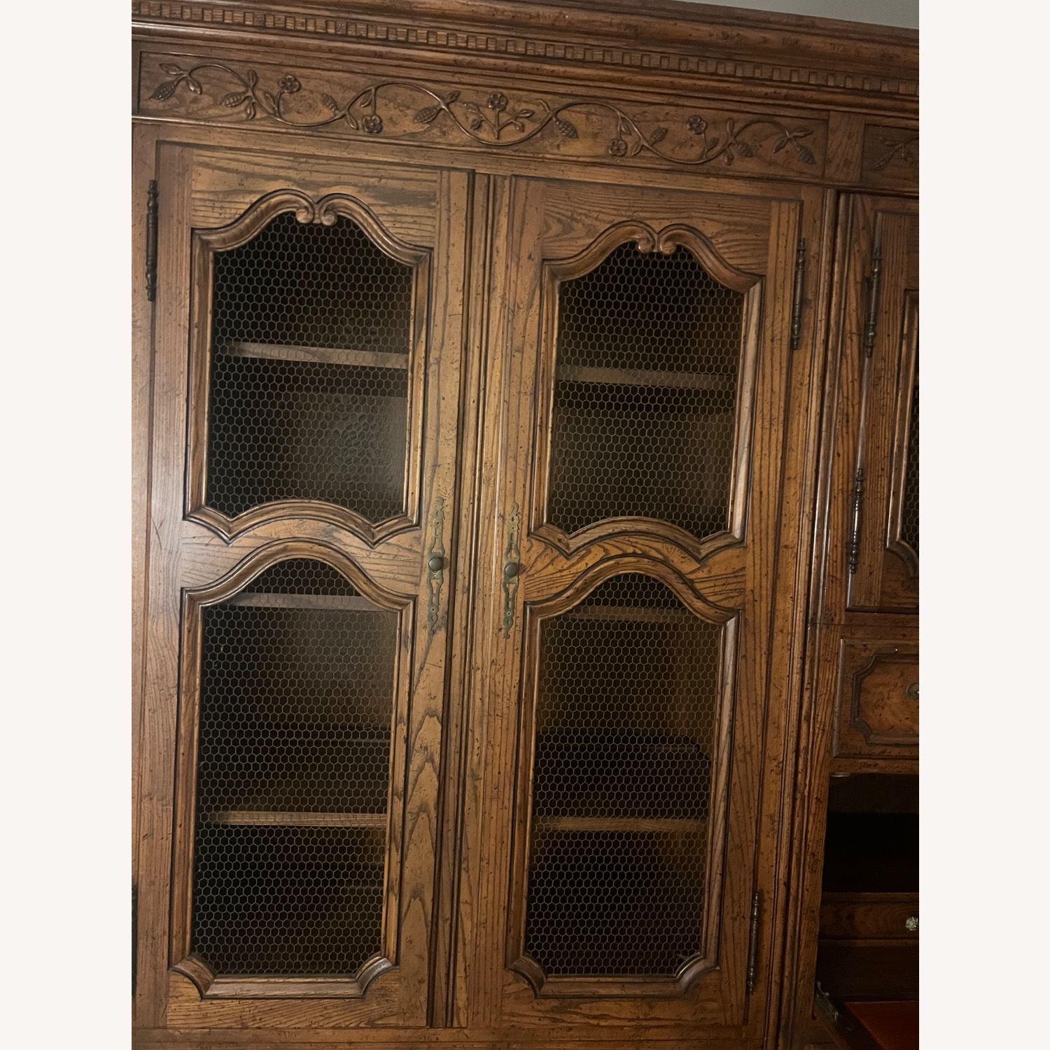 Baker Furniture Dark Brown Wood Wall Unit - image-2