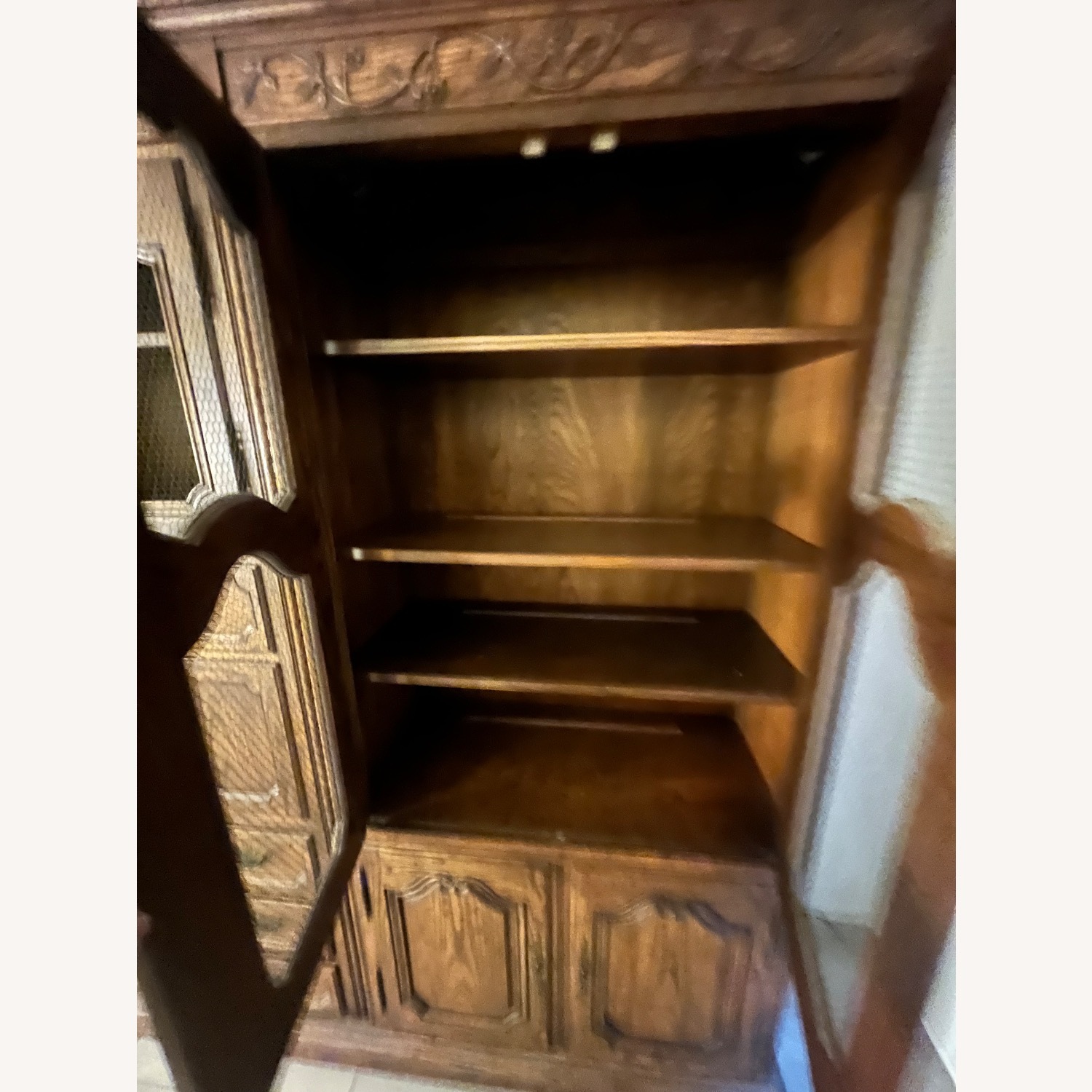 Baker Furniture Dark Brown Wood Wall Unit - image-1