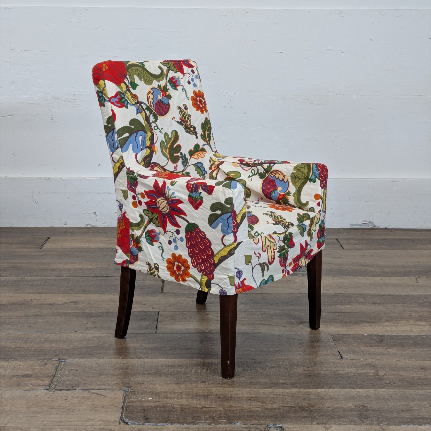 Floral Upholstered Arm Chair - image-3