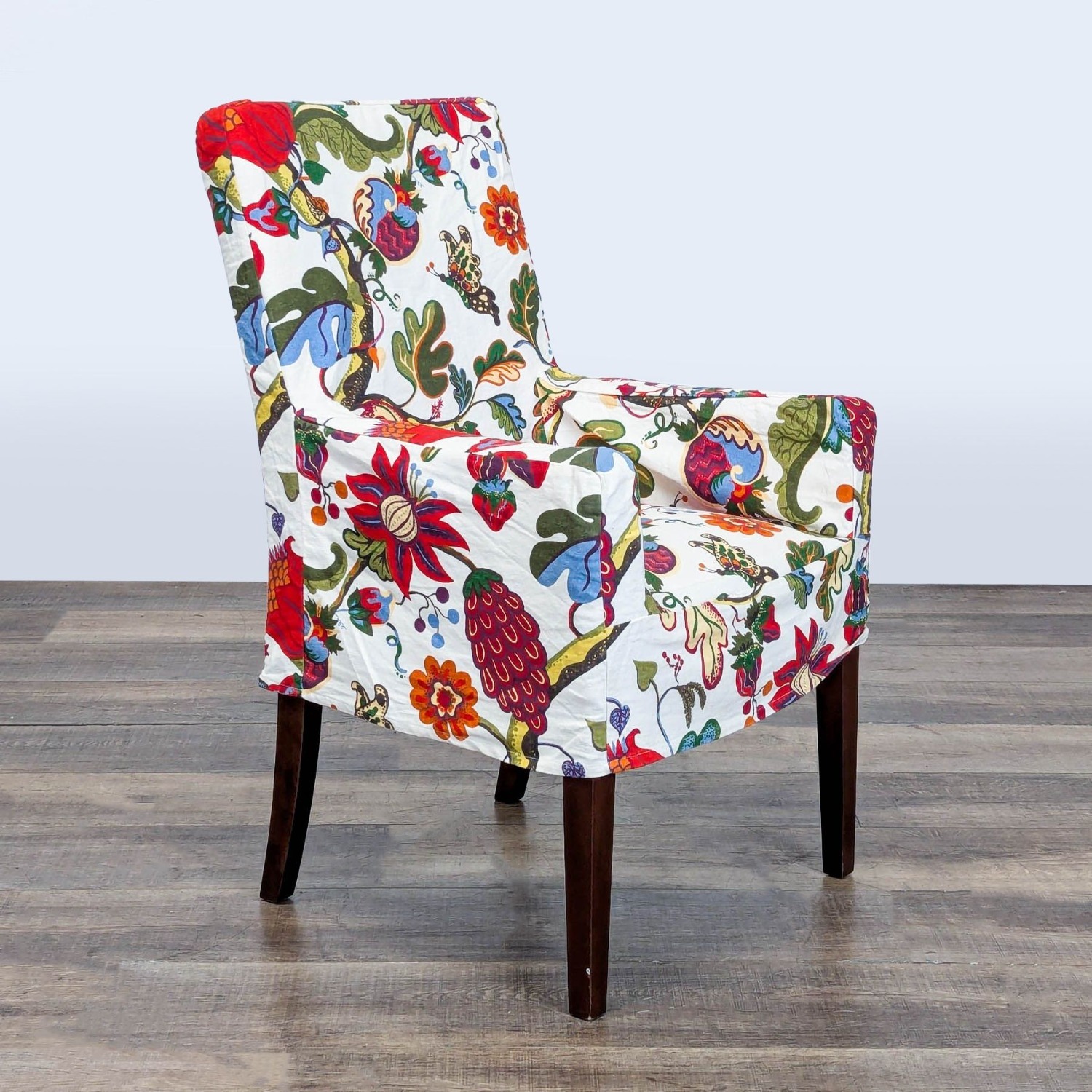 Floral Upholstered Arm Chair - image-4