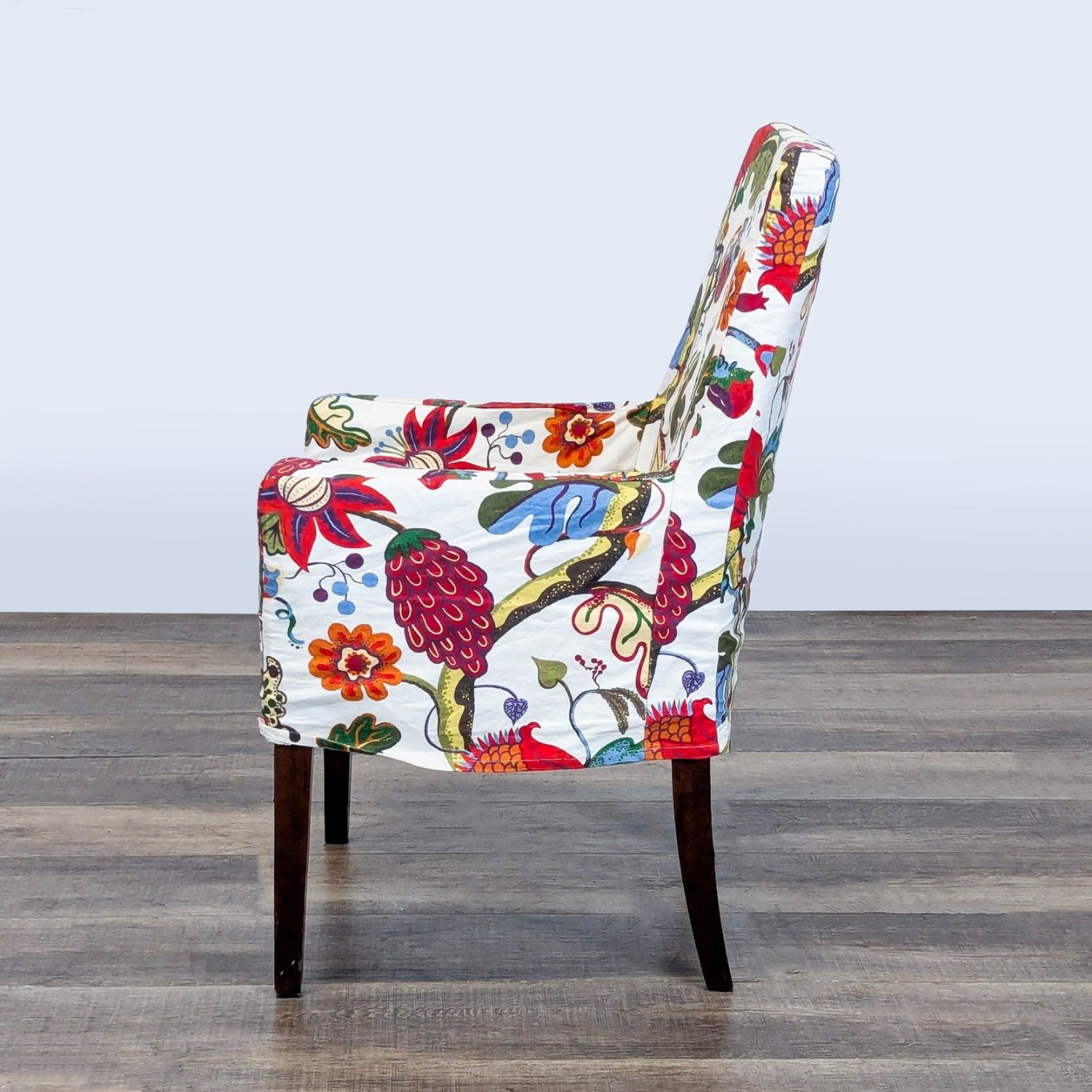 Floral Upholstered Arm Chair - image-2