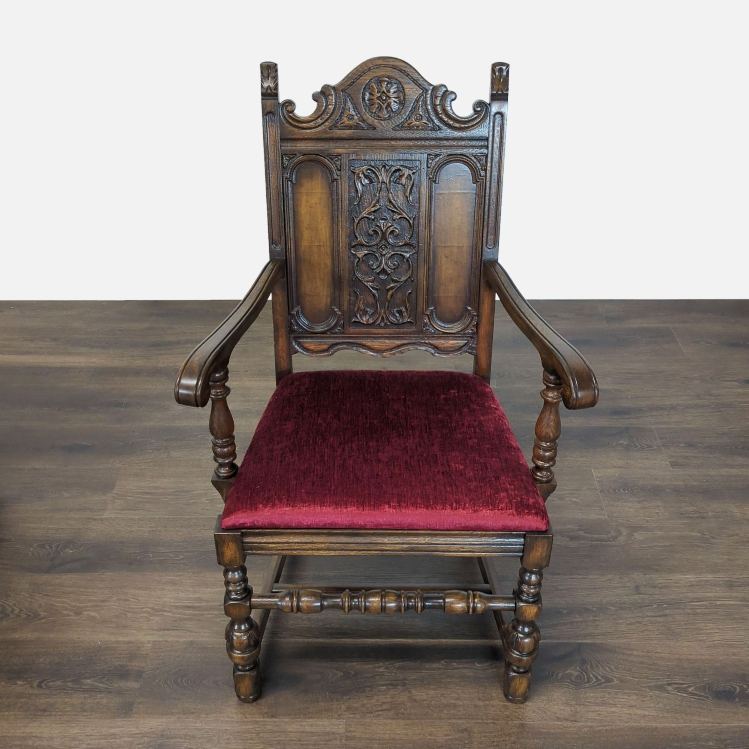 20thCentury Renaissance Revival 7-Piece Dining Set - image-4