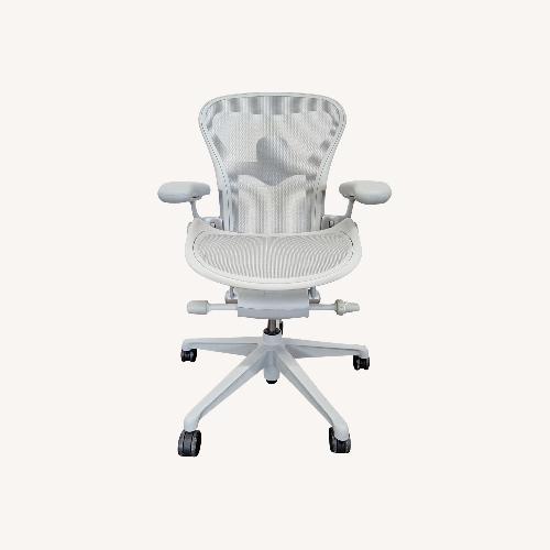 Used Herman Miller Aeron Chair Size A in Mineral for sale on AptDeco