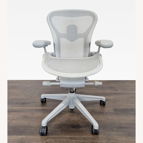 Used Herman Miller Aeron Chair Size A in Mineral for sale on AptDeco