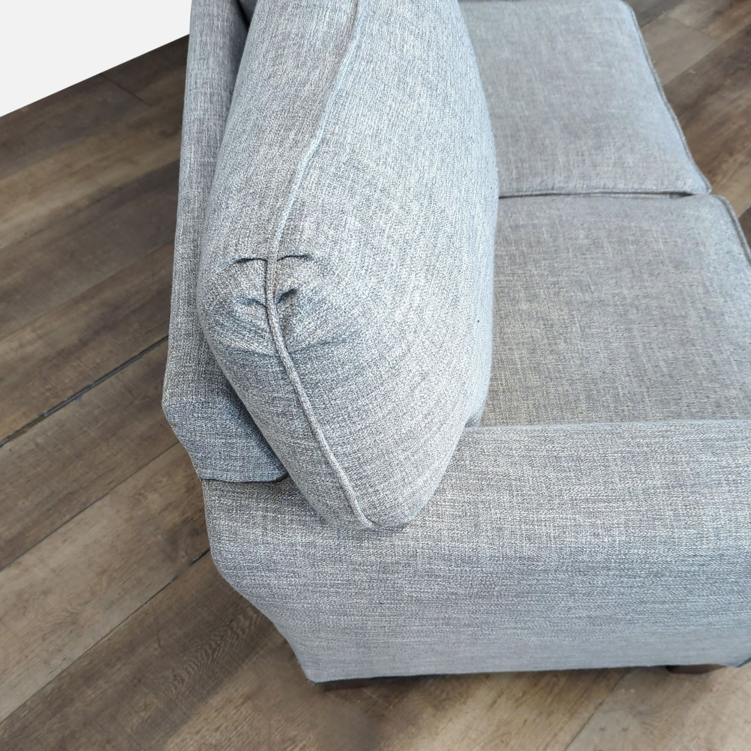 Wayfair 3-Seat Light Gray Fabric Sofa - image-5