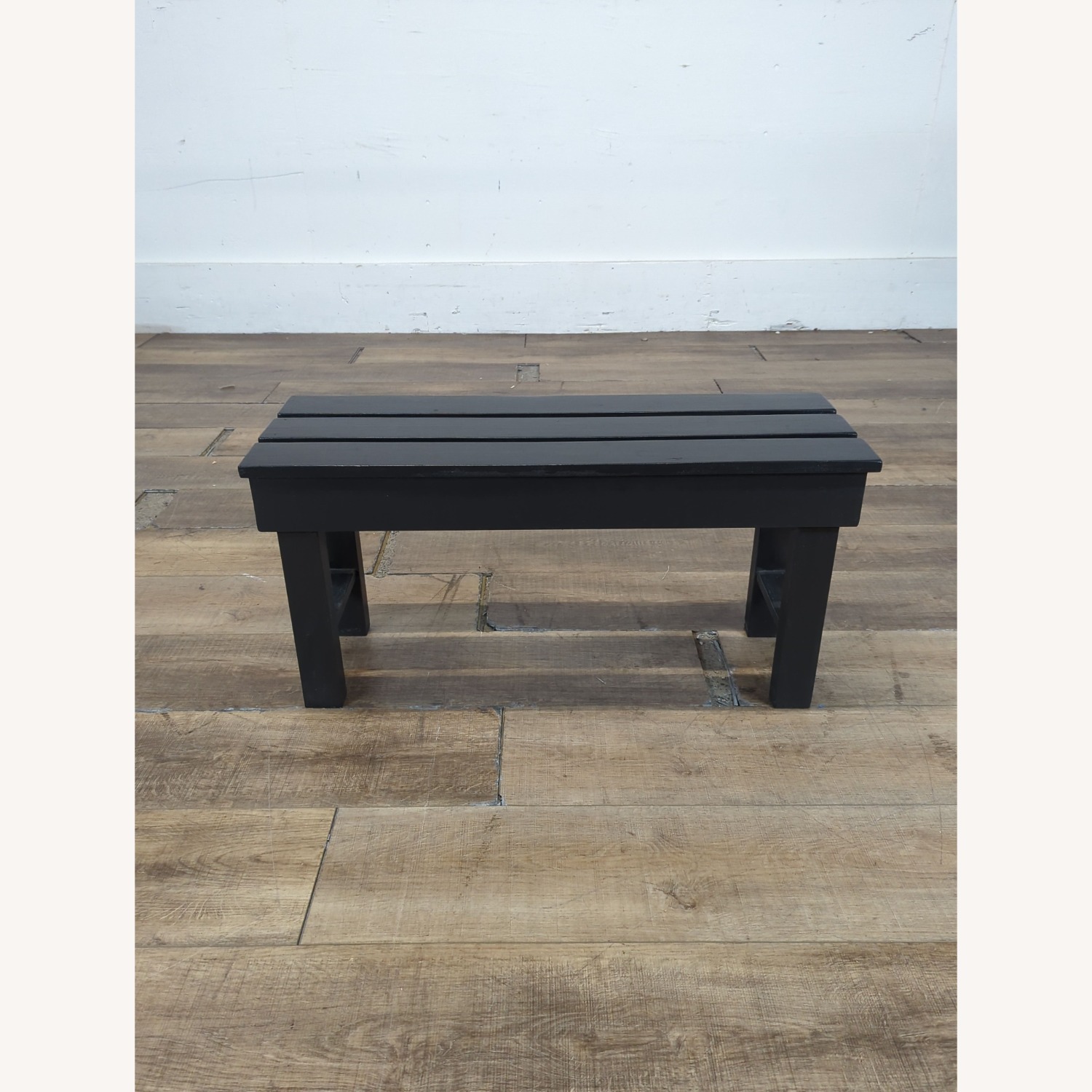 Three Plank Wood Bench - image-4