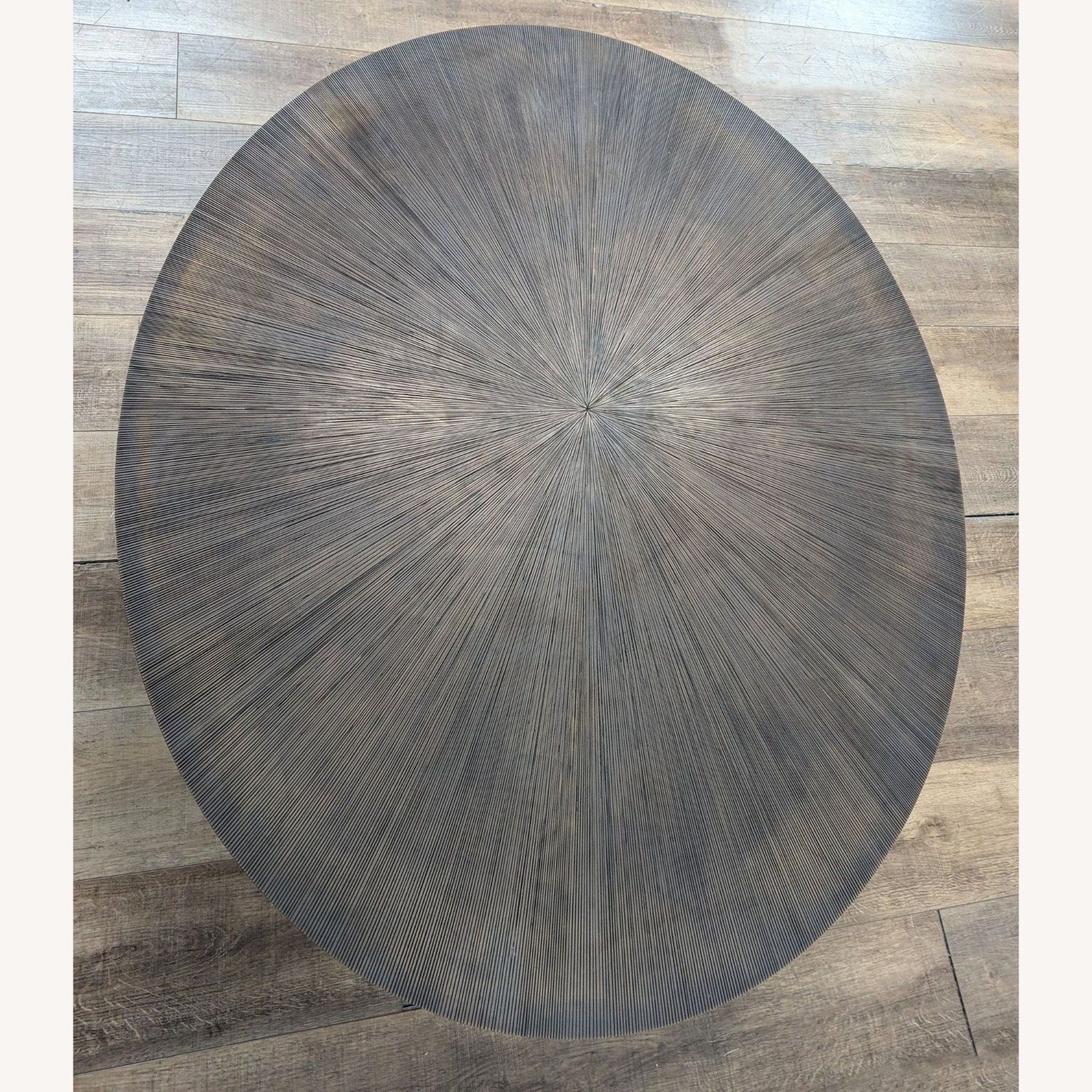 Sunburst Textured Metal Coffee Table	 - image-4