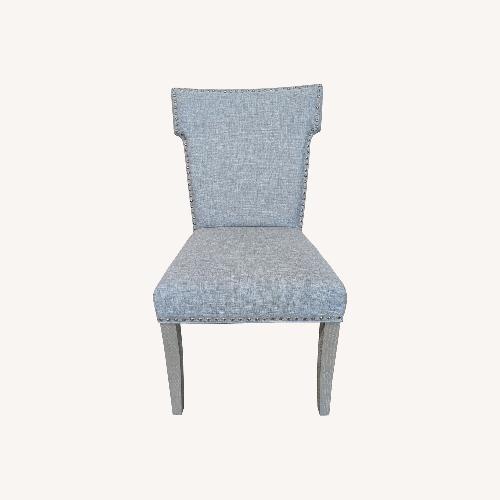 Used Upholstered Dining Chair with Nailhead Trim	 for sale on AptDeco