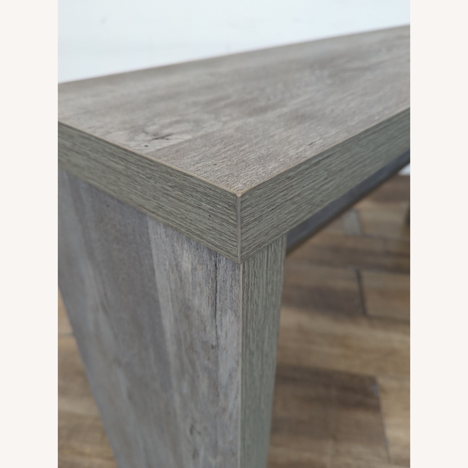 Wood Console Table with Metal Trim	 - image-4