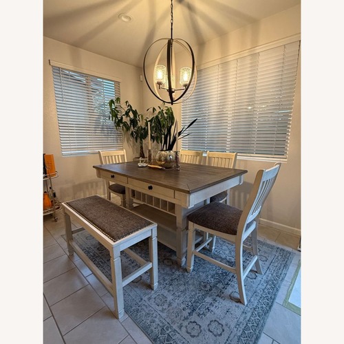 Used Ashley Furniture Bolanburg Rustic 6 Piece Counte for sale on AptDeco