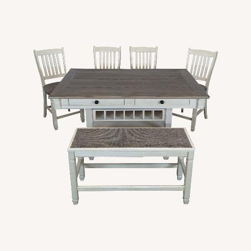 Used Ashley Furniture Bolanburg Rustic 6 Piece Counte for sale on AptDeco