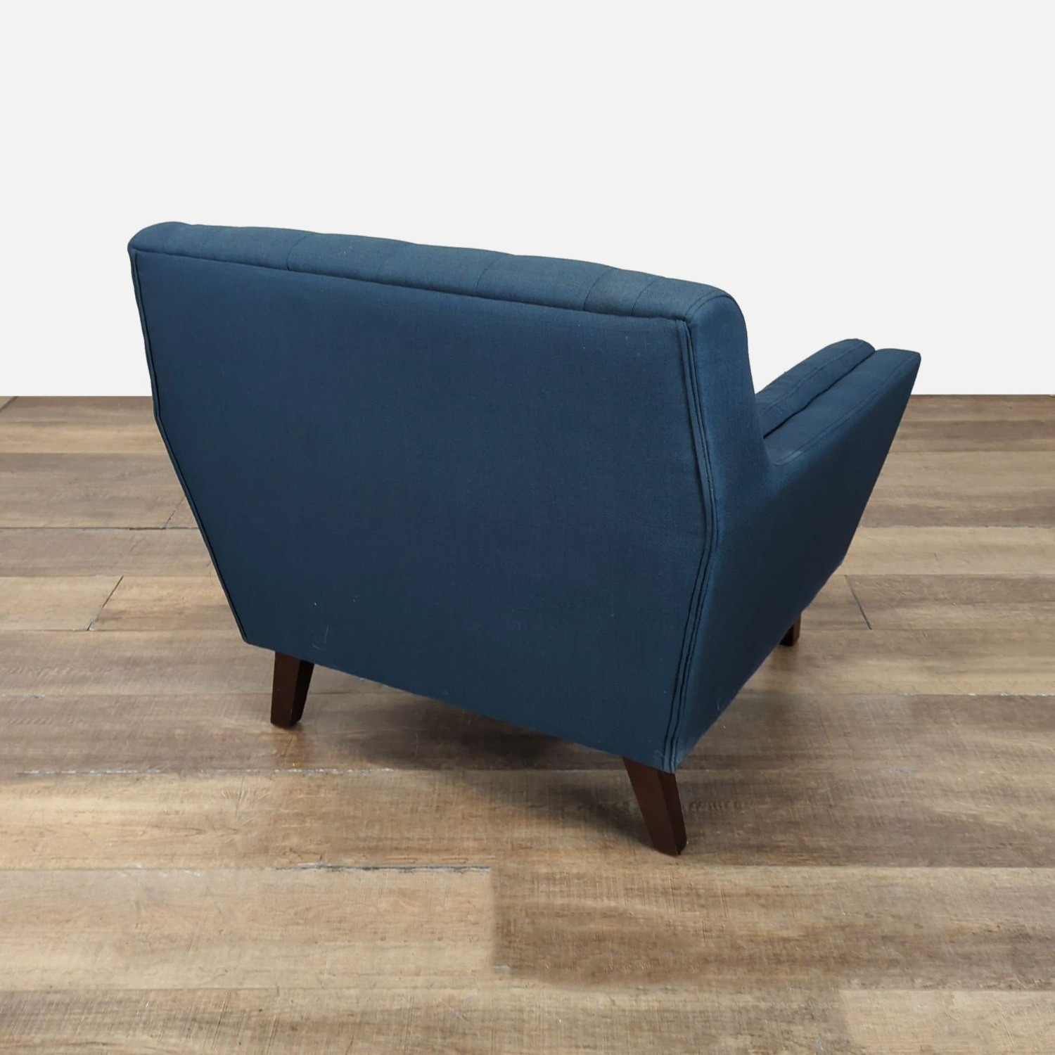 Mid-Century Style Navy Accent Chair - image-3