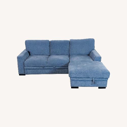 Used Modern 2-Piece Sectional with Pull-out Bed  for sale on AptDeco