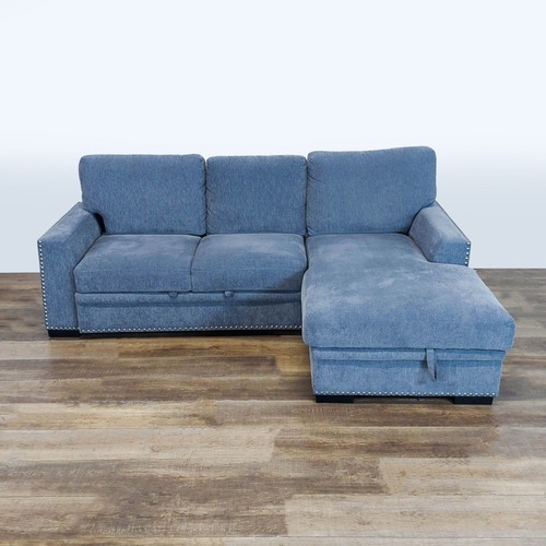 Used Modern 2-Piece Sectional with Pull-out Bed  for sale on AptDeco