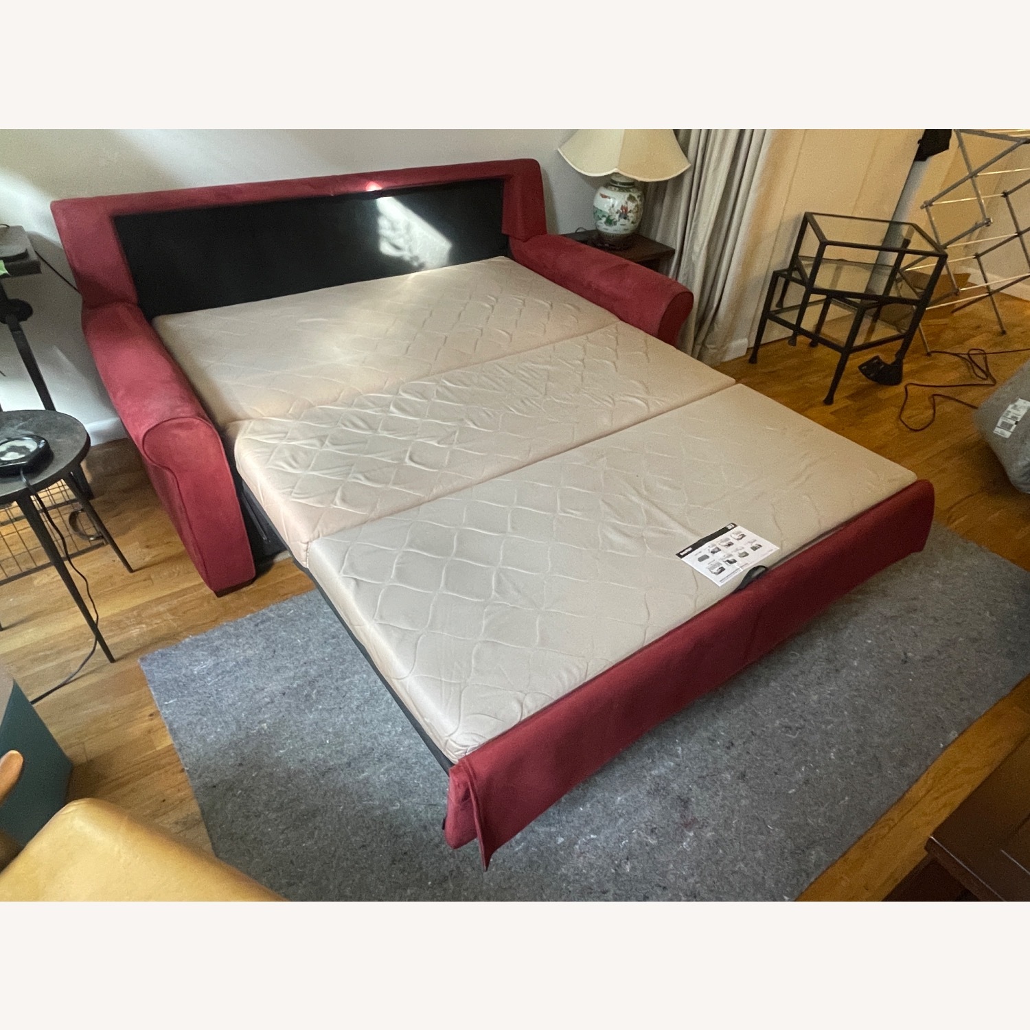 Macy's Radford Red Fabric Sleeper Sofa - image-5