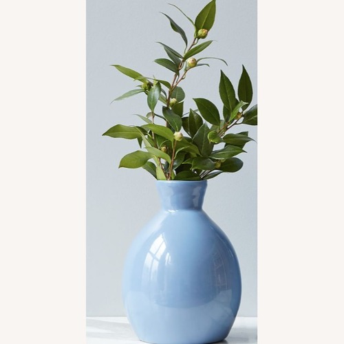 Used etúHome  Blue Ceramic Artisanal Vase for sale on AptDeco