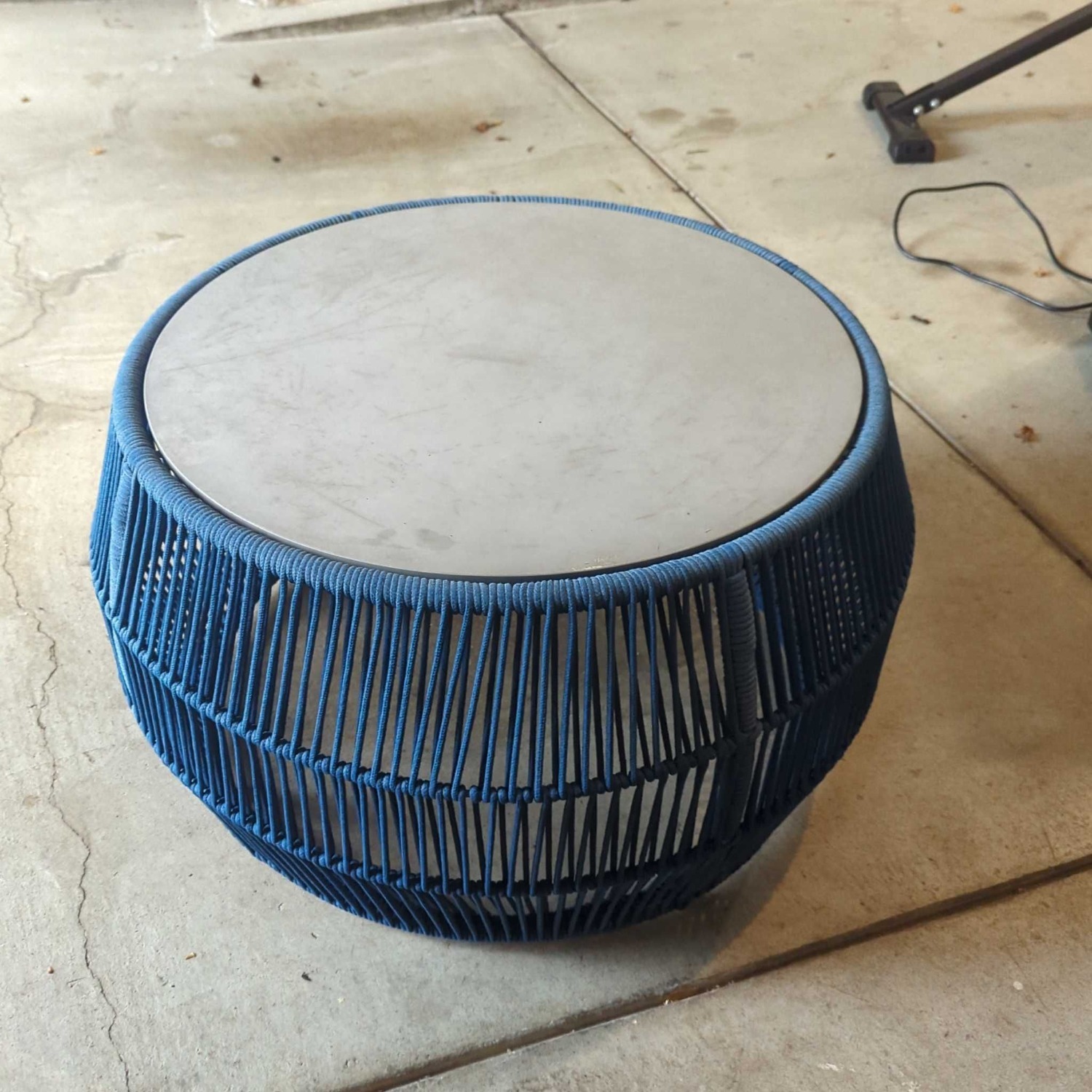 Stone Top Outdoor Cocktail Table - image-5