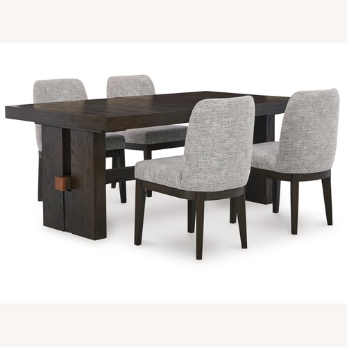 Used Ashley Furniture Burkhaus Dark Brown Dining Set for sale on AptDeco