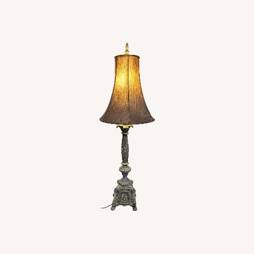 Used Vintage Style Table Lamp with Ornate Base	 for sale on AptDeco