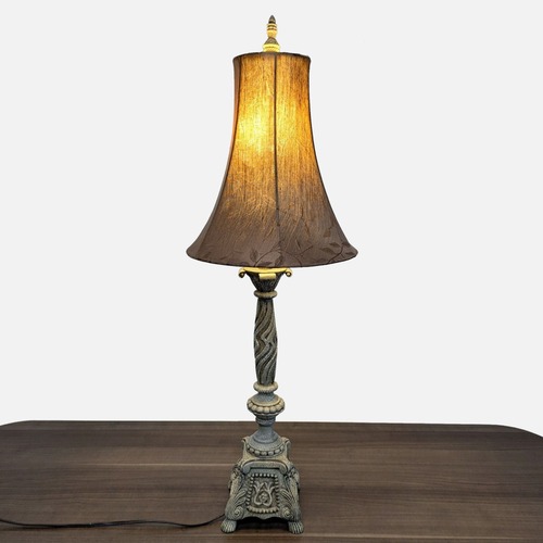 Used Vintage Style Table Lamp with Ornate Base	 for sale on AptDeco