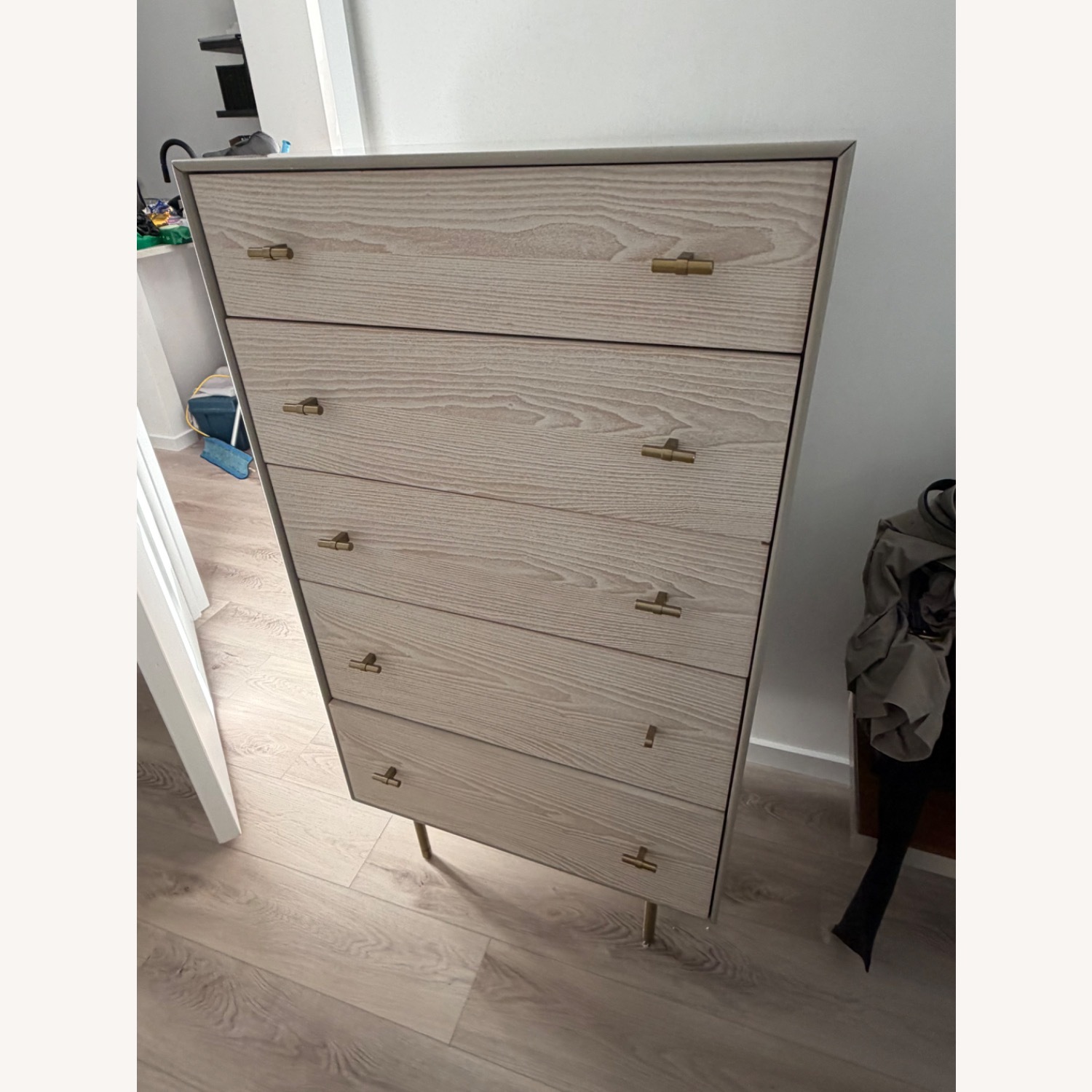 West Elm Modernist Wood & Lacquer 5-Drawer Dresser - image-1