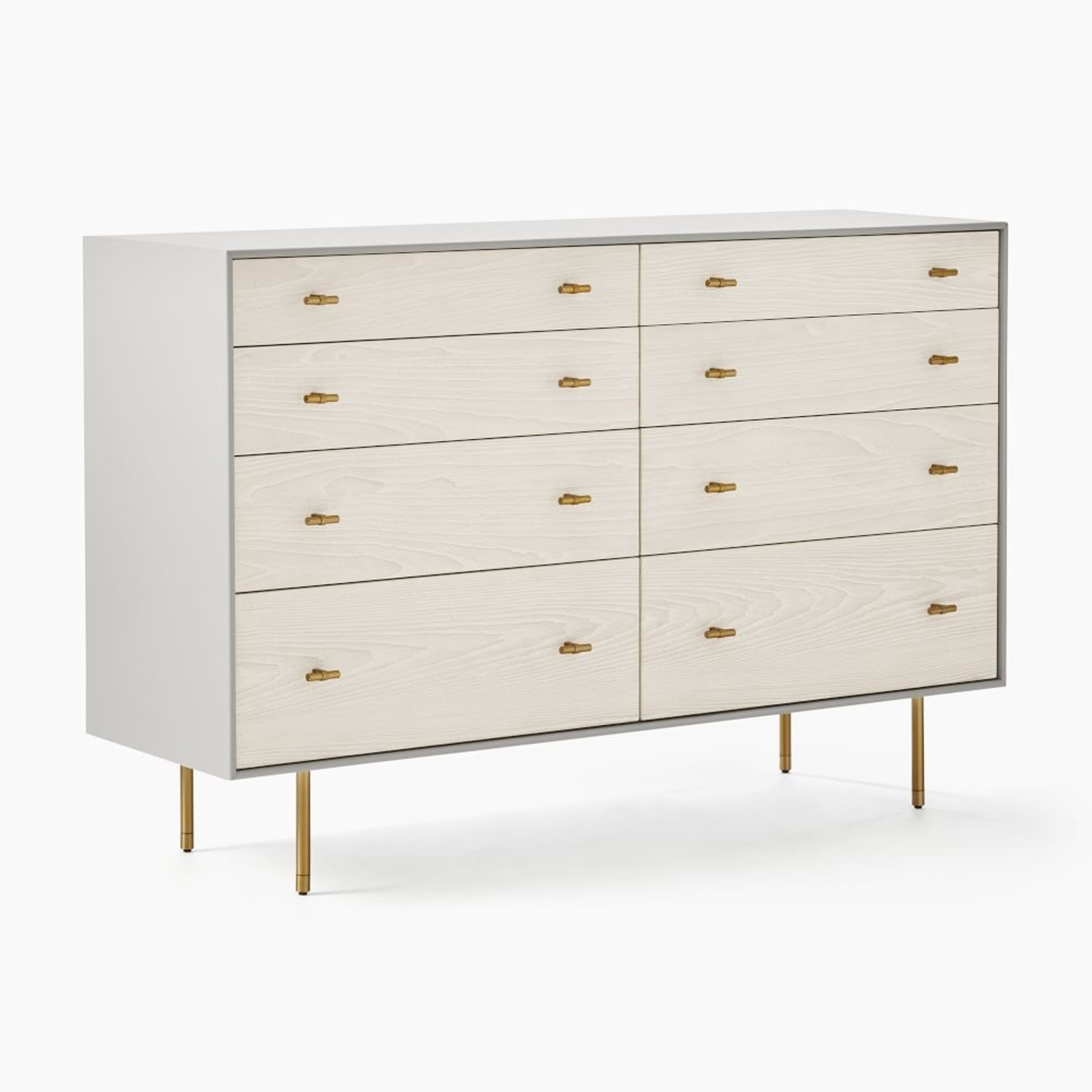West Elm Modernist Wood & Lacquer 8-Drawer Dresser (58") - image-0