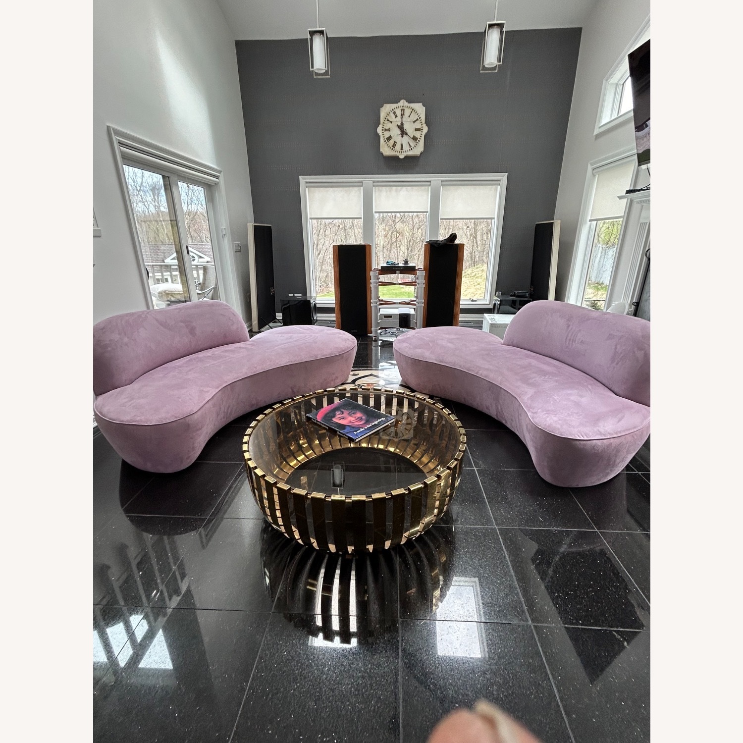 Vladimir Kagan American Leather Curved Zoe Sofa - image-3