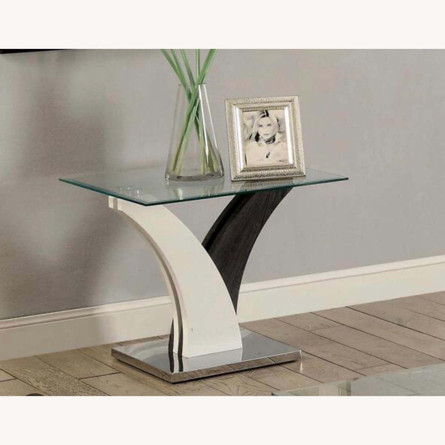 Furniture of America Glass Side Table - image-1