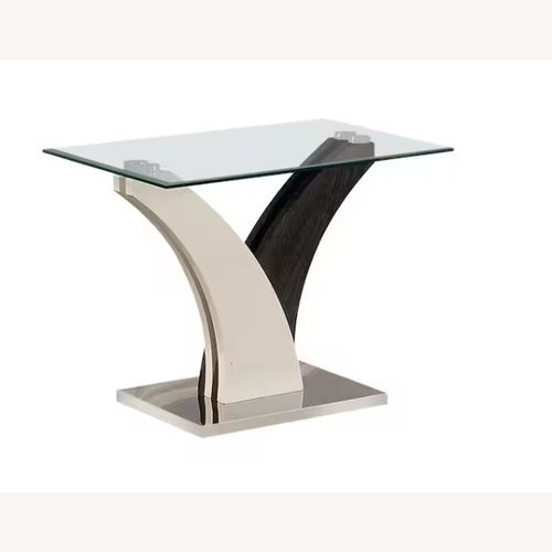 Used Furniture of America Glass Side Table for sale on AptDeco