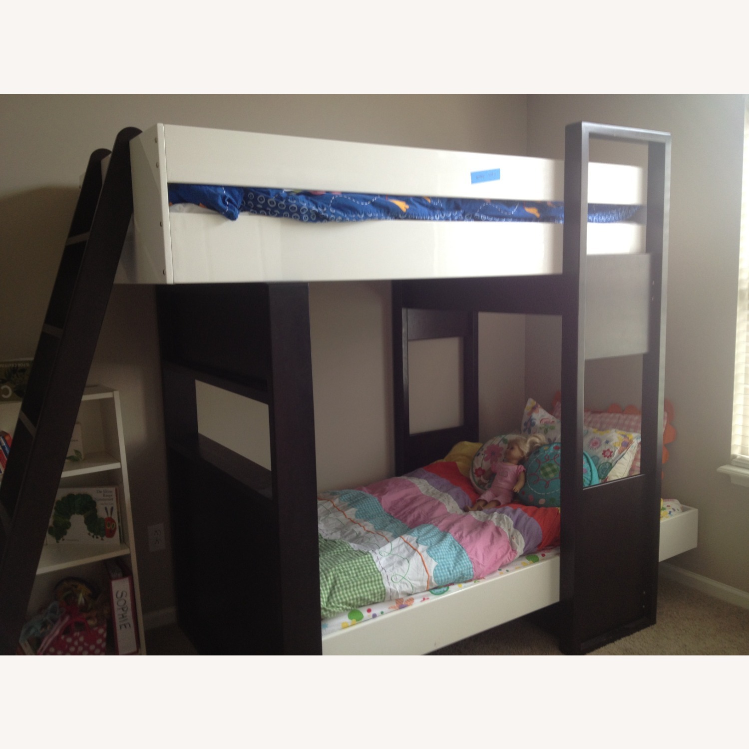 Argington Uffizi Dark Brown Wood Bunk Bed - image-3